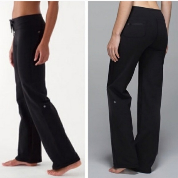 Lululemon Relaxed Fit Black Pant - Picture 1 of 8